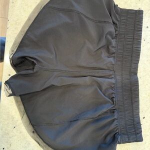 Black LuluLemon shorts w the cutest mesh detail
